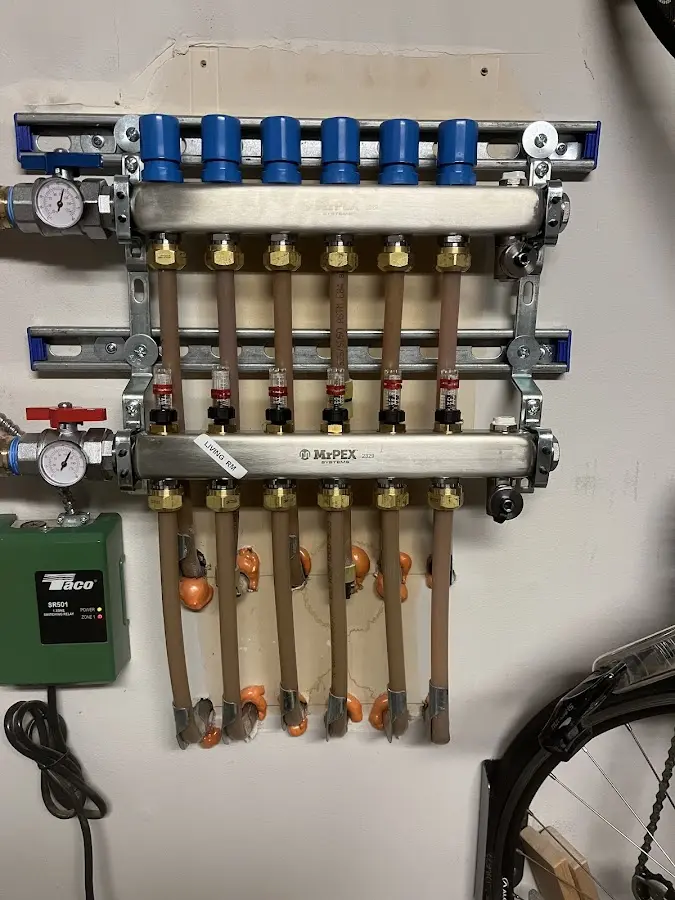 Plumber performing Gas Line Installation at a residential property in Minden